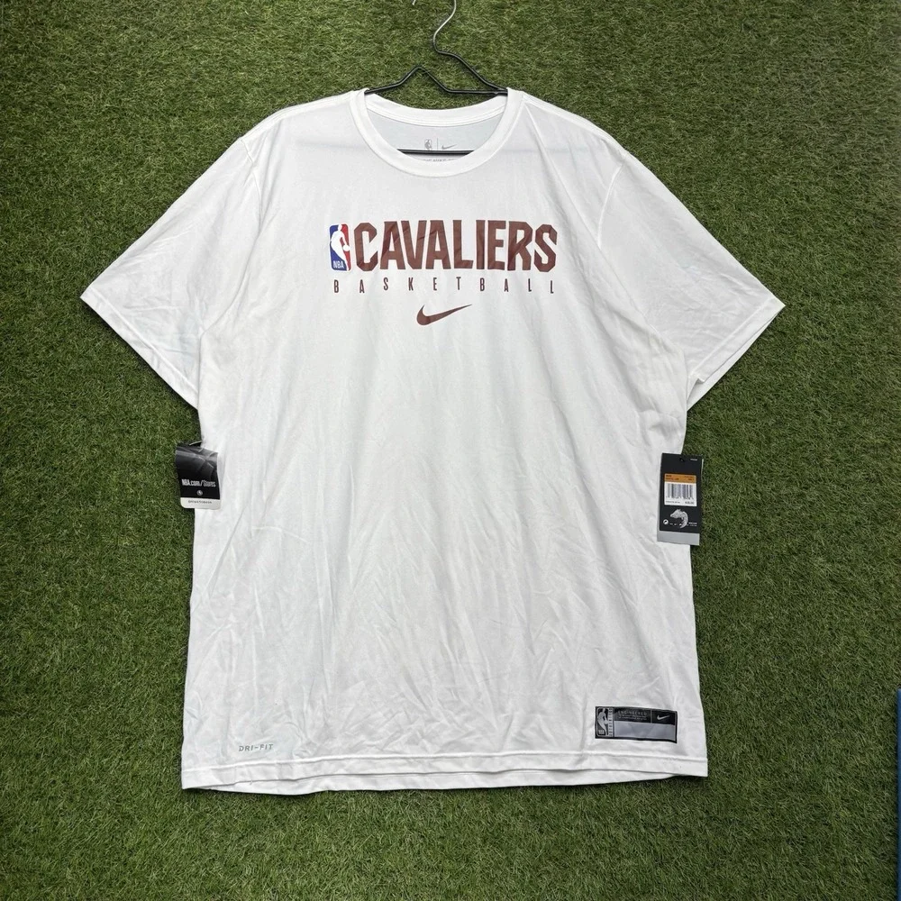 Cleveland Cavaliers Nike Shirt Mens 2XL Dri Fit NBA Authentics Short Sleeve